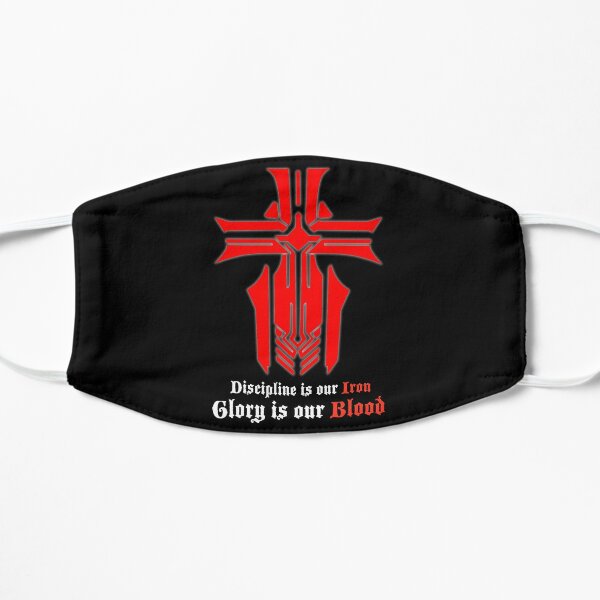 Azur Lane - Iron Blood Logo with slogan Black Flat Mask RB2706 product Offical azur lane Merch